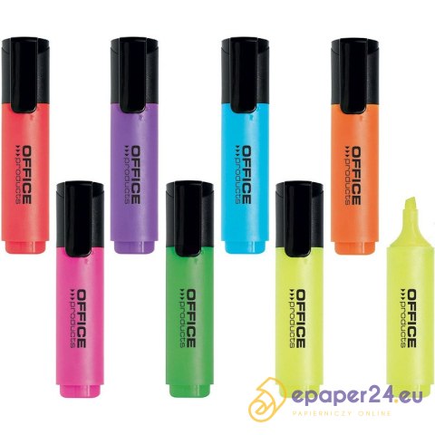 Zakreślacz fluorescencyjny OFFICE PRODUCTS, 2-5mm Zakreślacz fluorescencyjny OFFICE PRODUCTS, 2-5mm