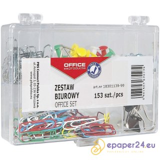 Zestaw biurowy (pinezki, klipy i spinacze) OFFICE