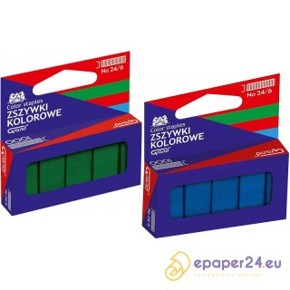 Zszywki Grand 24/6 niebieskie (1000)