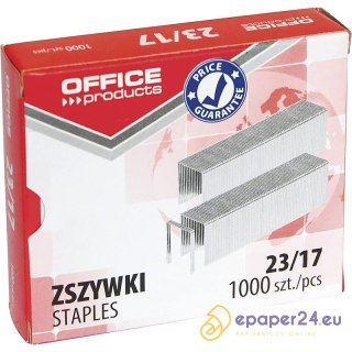 Zszywki OFFICE PRODUCTS, 23/17, 1000szt.
