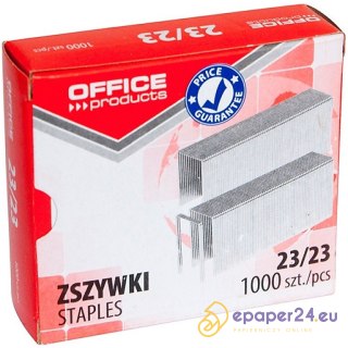 Zszywki OFFICE PRODUCTS, 23/23, 1000szt.