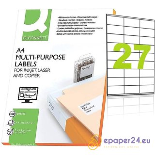 Etykiety Q-Connect A4 70x32mm białe (100)
