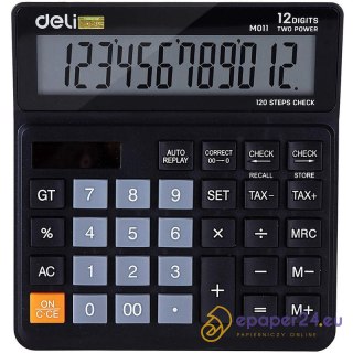 Kalkulator Deli M01120 czarny