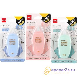 Klej w taśmie Deli Macaron mix kolorów