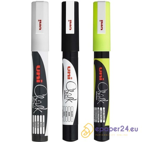 Marker kredowy Uni PWE-3MS biały Marker kredowy Uni PWE-3MS biały