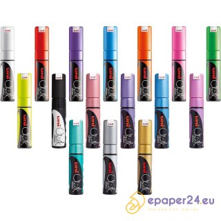 Marker kredowy Uni PWE-8K metalik fioletowy