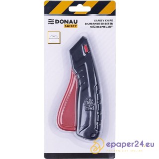 Nóż bezpieczny Donau Safety czarno-czerwony