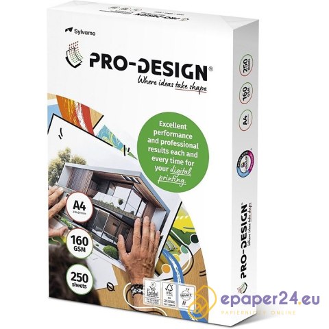 Papier Pro-Design A4/160g satynowany (250)