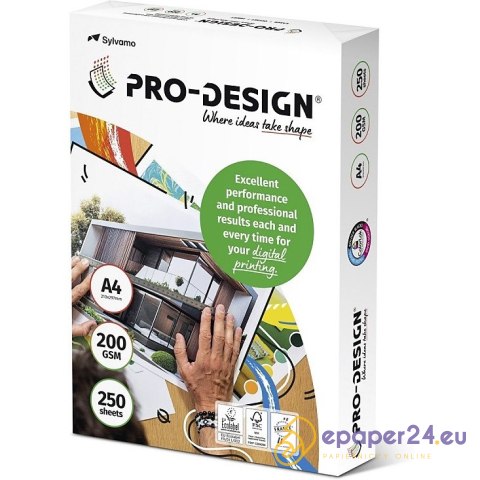 Papier Pro-Design A4/200g satynowany (250)