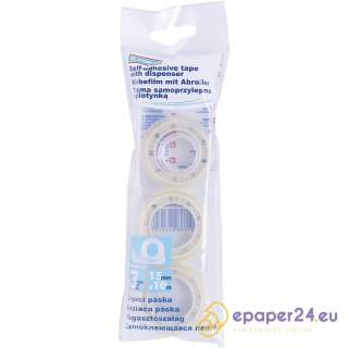 Taśma biurowa DONAU, 15mm, 10m, 3szt.