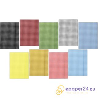 Teczka kartonowa z gumkš Donau A4/400g w kratę jas