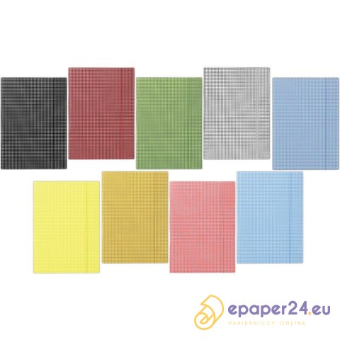 Teczka kartonowa z gumką Donau A4/400g w kratę róż Teczka kartonowa z gumką Donau A4/400g w kratę róż