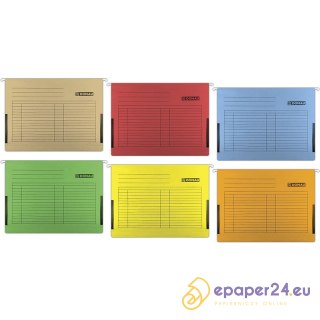 Teczka zawieszana Donau A4 (z bokami) pomarańczowa