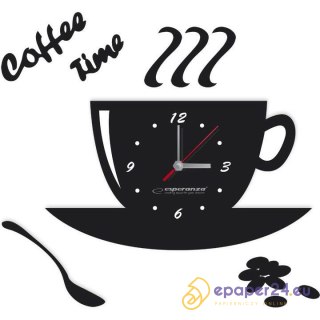 ZEGAR ŚCIENNY ESPERANZA FLORENCE 3D BIAŁY