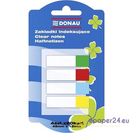 Zakładki Donau 12x45mm 4 kolory (4x20)