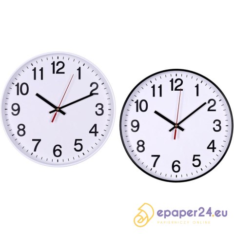 Zegar ścienny Office Products 34cm biały Zegar ścienny Office Products 34cm biały